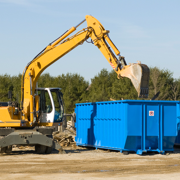 can i choose the location where the residential dumpster will be placed in Hubbardston Michigan